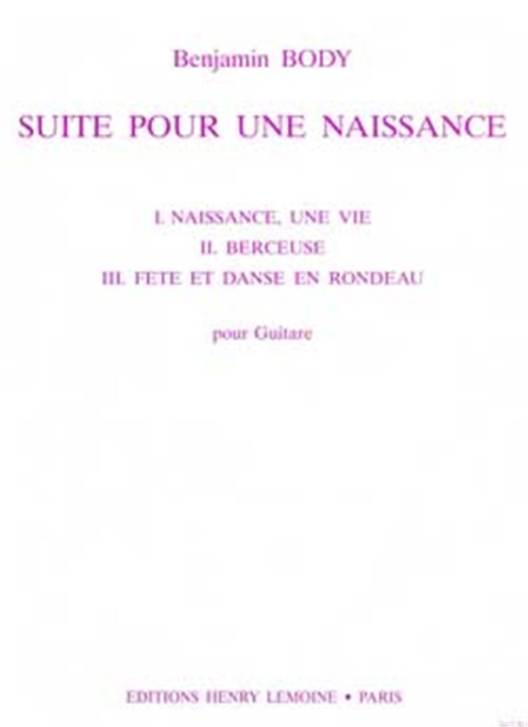 Suite pour une Naissance